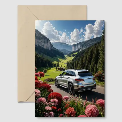 Mercedes Benz GLC Silver Alpine Valley Drive