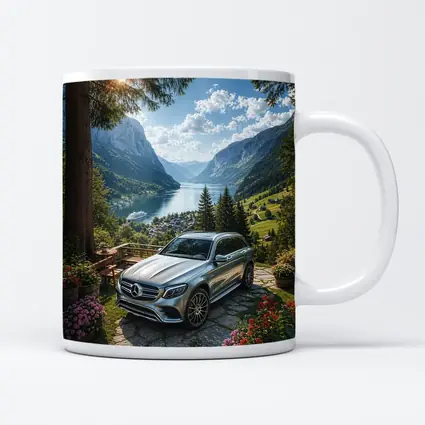 Mercedes GLC Silver SUV Alpine Valley View