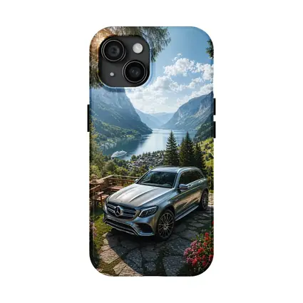 Mercedes GLC Silver SUV Alpine Valley View