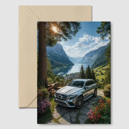 Mercedes GLC Silver SUV Alpine Valley View
