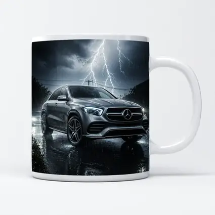Mercedes Benz GLE Storm Lightning Rain