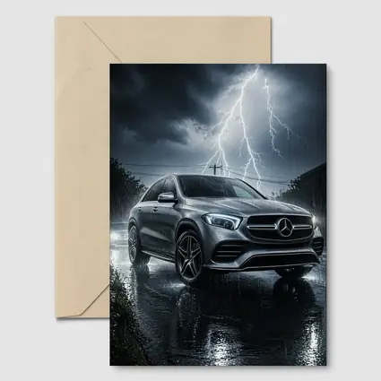Mercedes Benz GLE Storm Lightning Rain