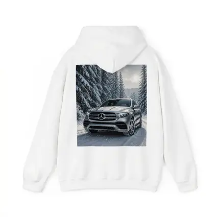 Mercedes Benz GLE SUV Snowy Forest Road
