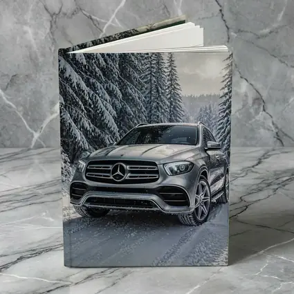 Mercedes Benz GLE SUV Snowy Forest Road