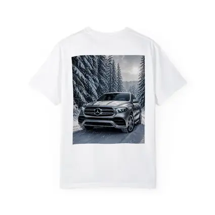 Mercedes Benz GLE SUV Snowy Forest Road