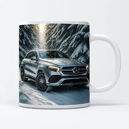 Mercedes Benz GLE Silver Snow Forest