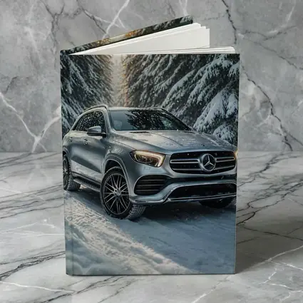 Mercedes Benz GLE Silver Snow Forest