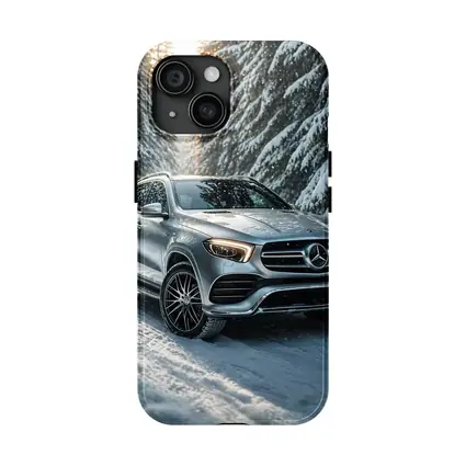 Mercedes Benz GLE Silver Snow Forest