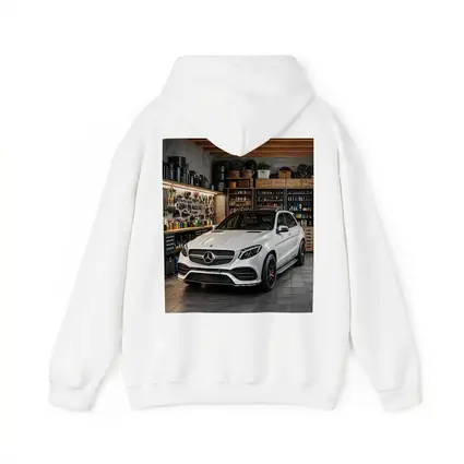 Mercedes GLE White SUV Garage Setting
