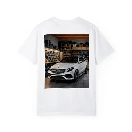 Mercedes GLE White SUV Garage Setting