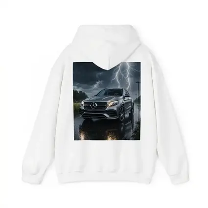Mercedes GLE SUV in Thunderstorm Rain