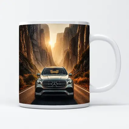 Mercedes GLS SUV Canyon Road Sunset
