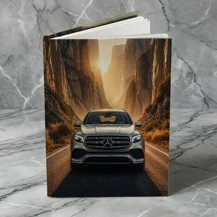 Mercedes GLS SUV Canyon Road Sunset