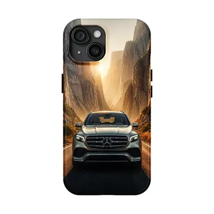 Mercedes GLS SUV Canyon Road Sunset