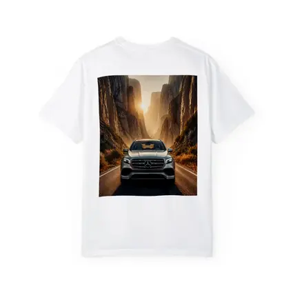 Mercedes GLS SUV Canyon Road Sunset