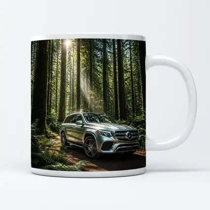Mercedes Benz GLS SUV Forest Sunlight Drive