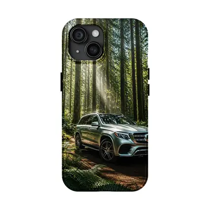 Mercedes Benz GLS SUV Forest Sunlight Drive