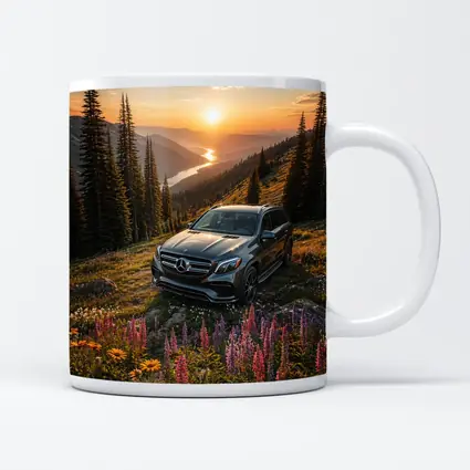 Mercedes Benz GLS Mountain Wildflower Sunset