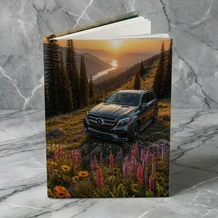 Mercedes Benz GLS Mountain Wildflower Sunset