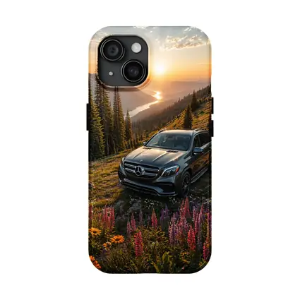 Mercedes Benz GLS Mountain Wildflower Sunset