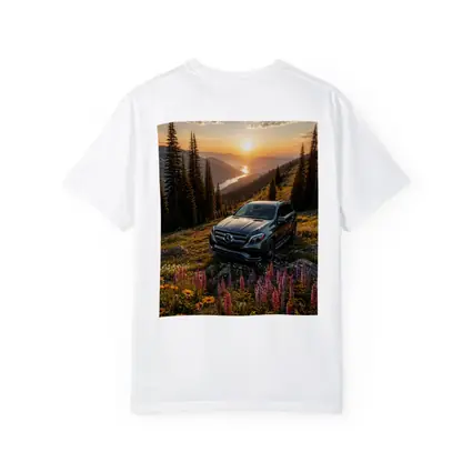 Mercedes Benz GLS Mountain Wildflower Sunset