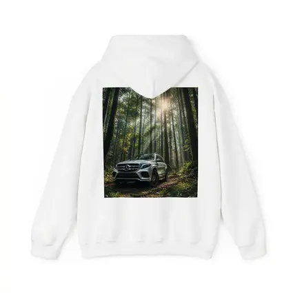 Mercedes Benz GLS Silver SUV Forest Light
