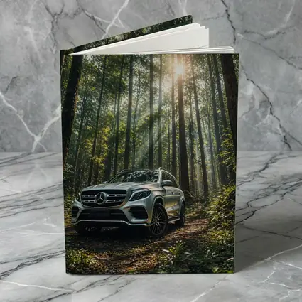 Mercedes Benz GLS Silver SUV Forest Light