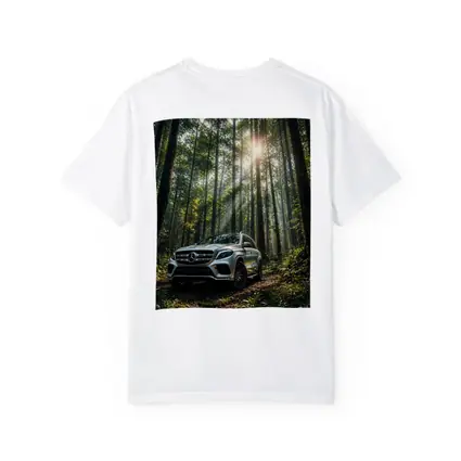 Mercedes Benz GLS Silver SUV Forest Light