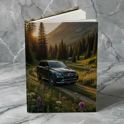 Mercedes Benz GLS Mountain Valley Sunset