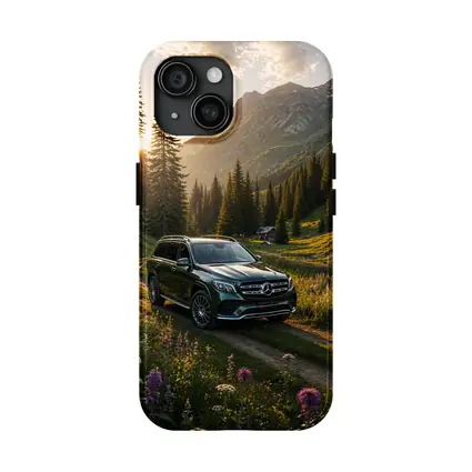 Mercedes Benz GLS Mountain Valley Sunset