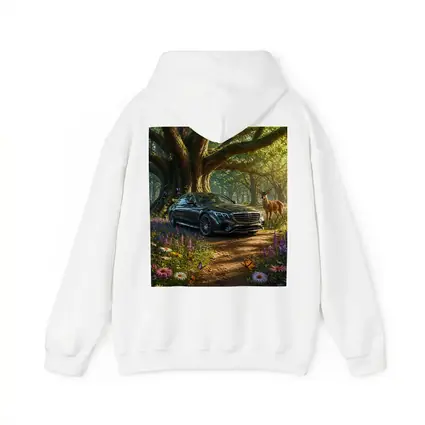 Mercedes S Class Parked In Enchanted Forest