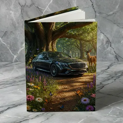 Mercedes S Class Parked In Enchanted Forest