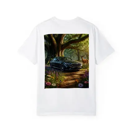 Mercedes S Class Parked In Enchanted Forest