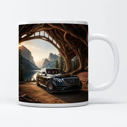 Mercedes S Class Black Mountain Lake Setting