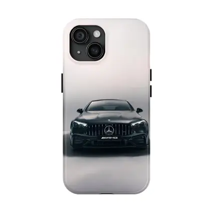 Mercedes AMG Black Coupe Studio Front View