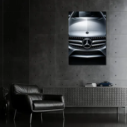Mercedes C Class Hood Close Up Silver