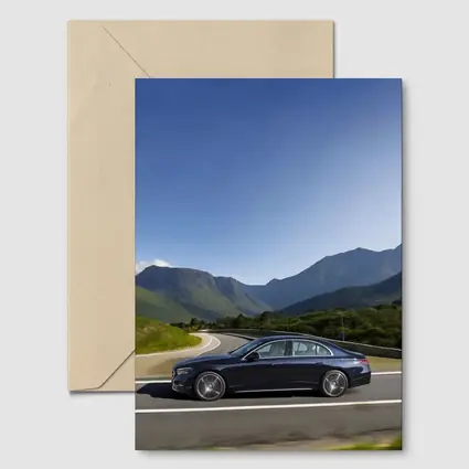 Mercedes E Class Blue Mountain Road Drive