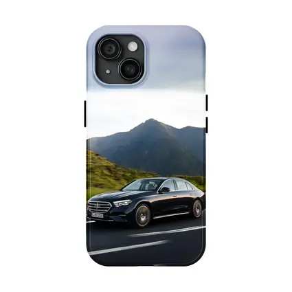 Mercedes E-Class Driving Through Mountain Road