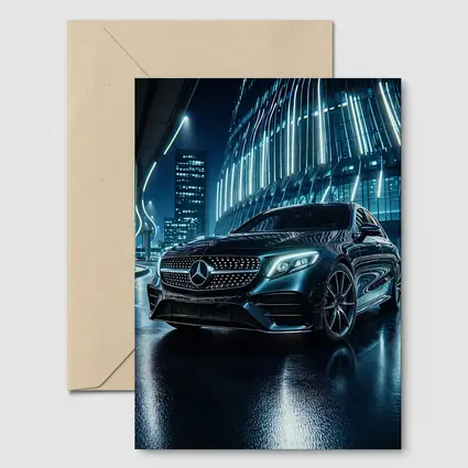 Mercedes E Class Neon City Night