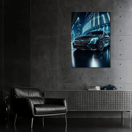 Mercedes E Class Neon City Night
