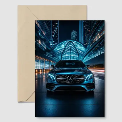 Mercedes E Class City Night Neon