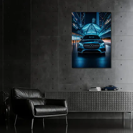 Mercedes E Class City Night Neon