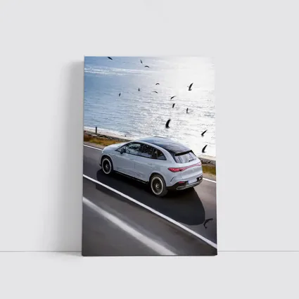 Mercedes EQE SUV Coastal Road Drive