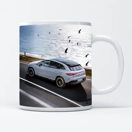 Mercedes EQE SUV Coastal Road Drive