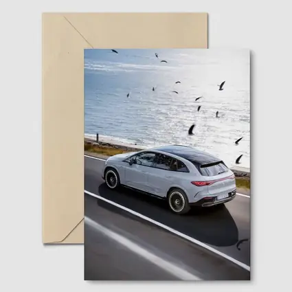 Mercedes EQE SUV Coastal Road Drive