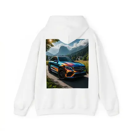 Mercedes GLC Iridescent Wrap Mountain Backdrop