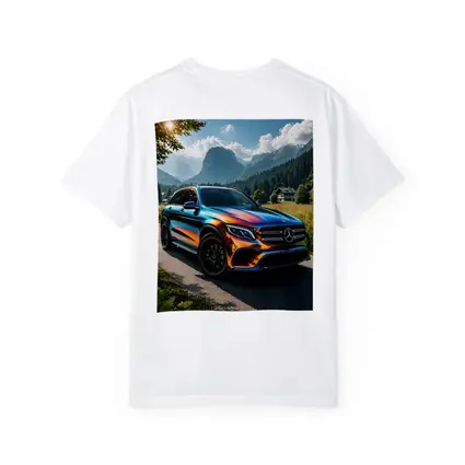 Mercedes GLC Iridescent Wrap Mountain Backdrop