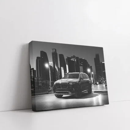 Mercedes GLS Night City Monochrome Street Scene