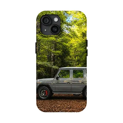 Mercedes G Wagon Silver Forest Setting