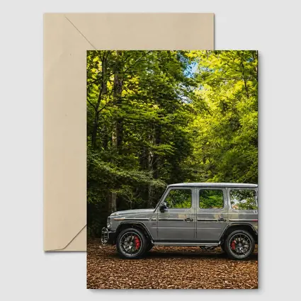 Mercedes G Wagon Silver Forest Setting